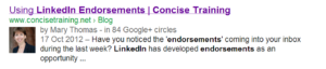 Example of using Google Authorship