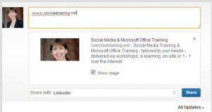 Attach a Link to a LinkedIn update